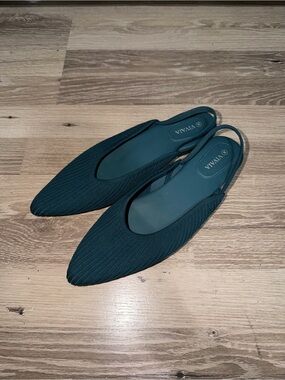 VIVAIA Pointed-Toe Knit Slingback Flats size 40/US 9